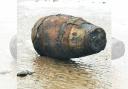 The item on New Brighton beach that was, at first, thought to have been a possible ordnance device, but turned out to be a barrel