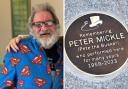 Plaque unveiled in memory of Pete The Busker