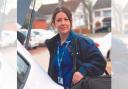 Community nurse Emma Crabtree at work for Wirral Community Health and Care Foundation Trust (WCHC)