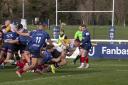 Action from Caldy's thrilling 33-33 draw against London Scottish