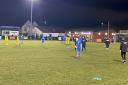 Action from Cammell Laird's defeat at home to Droylsden