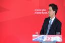 ELECTION 2015: Ed Miliband speaking at Pensby High School. Picture: Paul Heaps