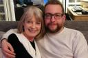 Richard pictured with his mum Barbara, who lost a battle with pancreatic cancer in February, aged just 70