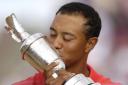 Tiger Woods during Hoylake's Open Golf championship in 2006