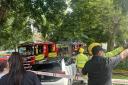 Fire crews were called to the Codfather on Manchester road at 11am on Saturday, May 18
