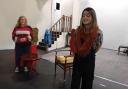 Carlton Players cast of ‘Lettice and lovage’ in rehearsal
