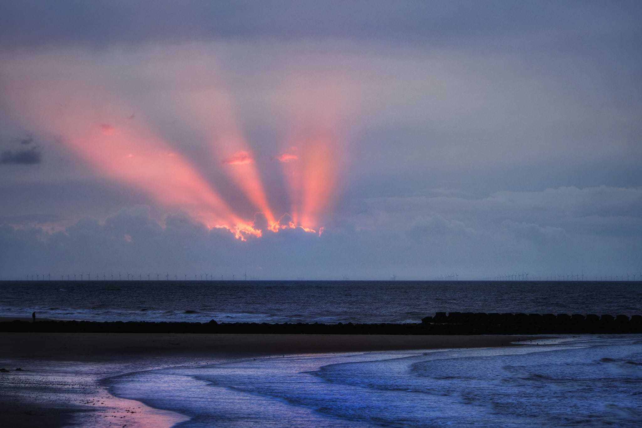 As the sun goes down in New Brighton by JW Snapshots