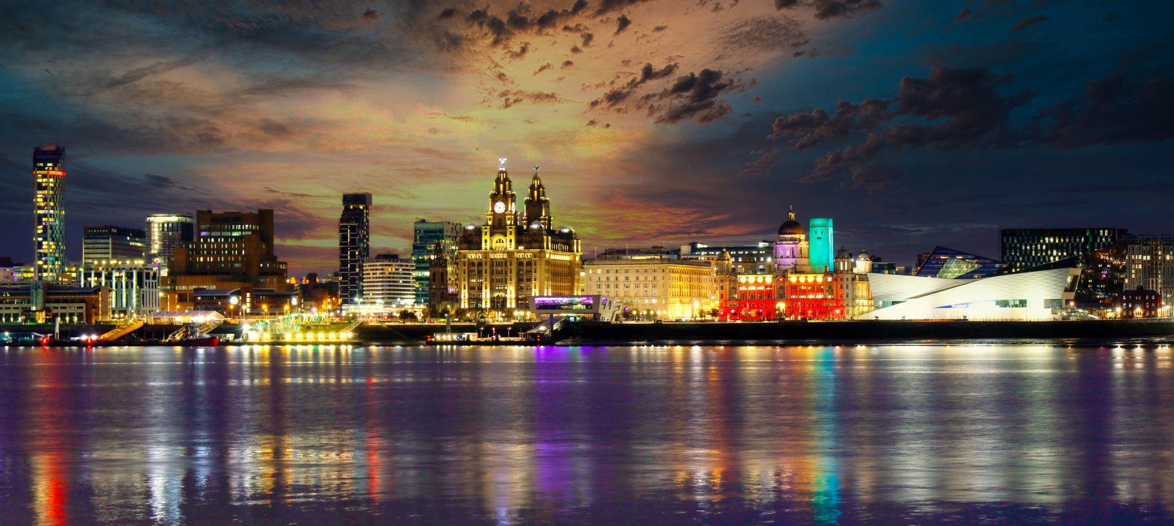 Iconic Liverpool waterfront