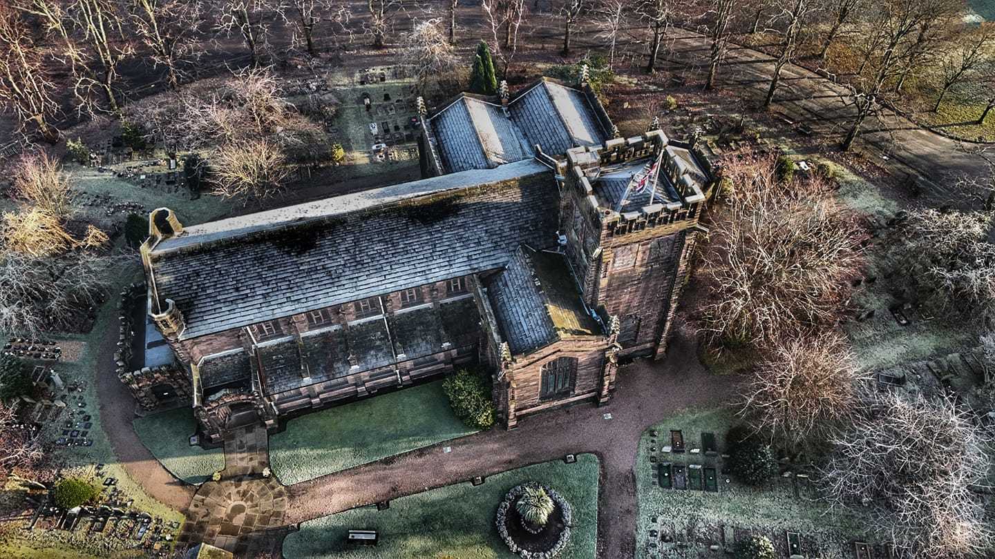 Christ Church, Port Sunlight, in the frost by Ian Drones