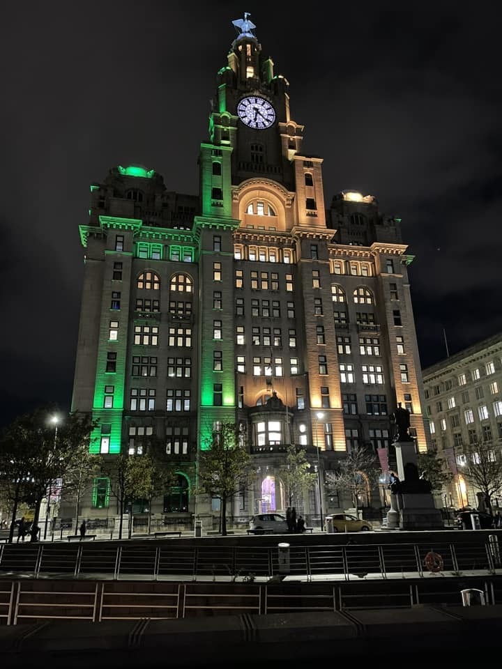 Lighting up the Liver Building by Ashley HOlt