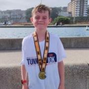Owen Oswick was the 10k's youngest competitor. Picture: Tara Kelly