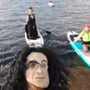 Witches spotted paddle boarding on West Kirby Marine Lake in TikTok video