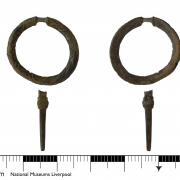 A silver medieval broach discovered in Wirral