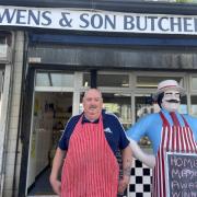 Dave Owens, a butcher on Seabank Road said parking issues in the area was a problem for businesses. Pic: Edward Barnes