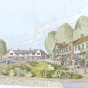 Artist's impression as part of a planning application from Leverhulme Estates for 240 homes in Greasby