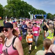 The Race For Life underway in Birkenhead Park last year