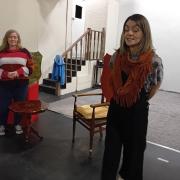 Carlton Players cast of ‘Lettice and lovage’ in rehearsal