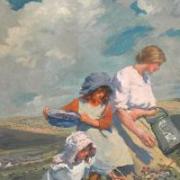 Blackberry Gathering, first exhibited 1912, Elizabeth Adela Forbes (née Armstrong) will be among the work on view at the Lady Lever Gallery in the exhibition titled 'Another View: Landscapes by Women Artists' from April 20 to August 18