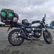 Picture of the 2019 Triumph Street motorbike reported stolen from the driveway of a property on Sudworth Road, New Brighton in the early hours of Tuesday morning (April 23)