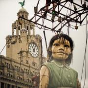 FLASHBACK: The Little Girl stops by Liver Buildings in 2012