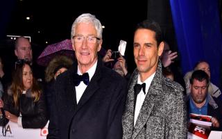 Paul O'Grady and Andre Portasio attending the National Television Awards 2019 held at the O2 Arena, London
