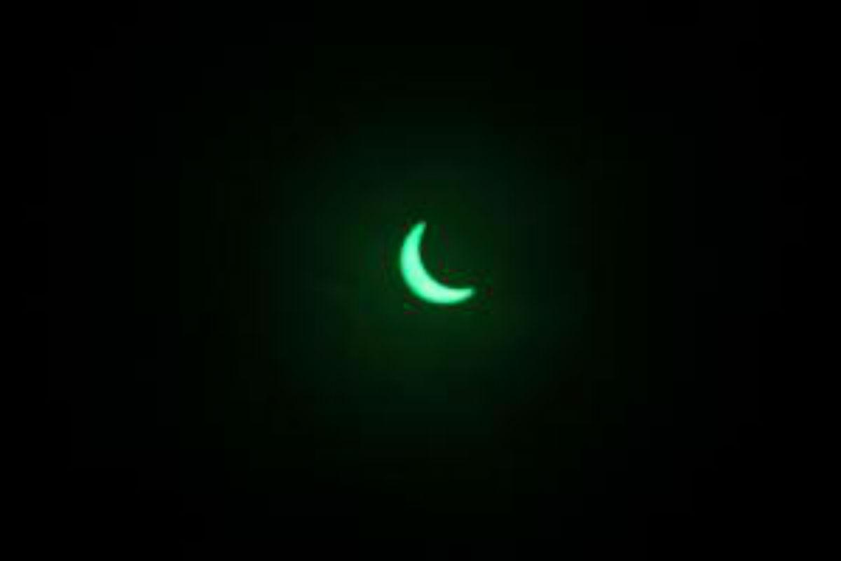 Picture of the solar eclipse sent in by Anthony Robinson