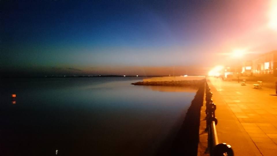 Reader Janet Griffiths took this lovely picture of the sun setting over West Kirby promenade and the Marine Lake.