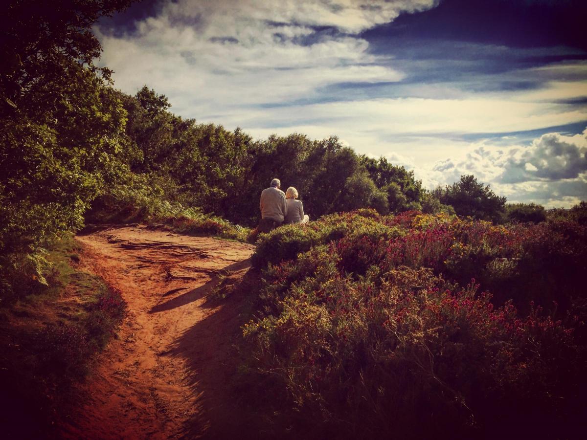 Reader James Murdoch sent in this lovely picture of a couple enjoying the view in Thurstaston.