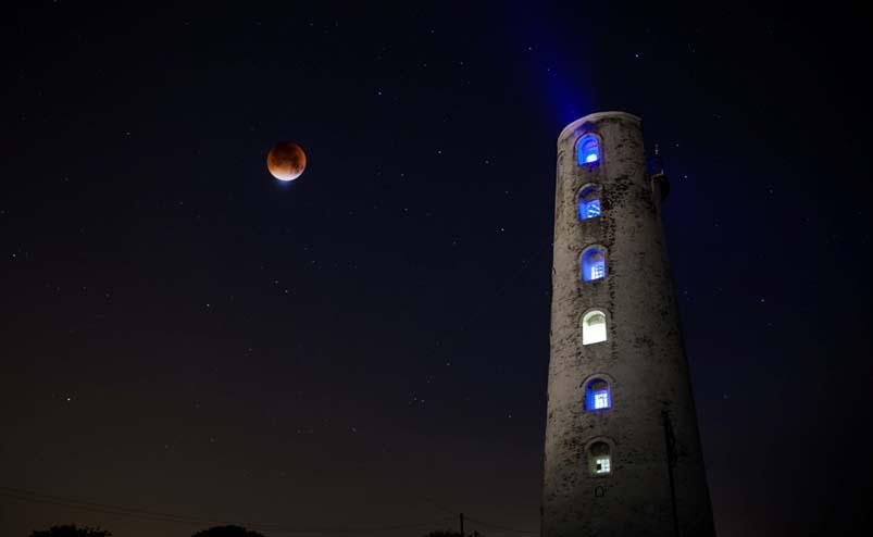 Reader Mark Lee sent in this picture of the rare blood red supermoon in September 2015