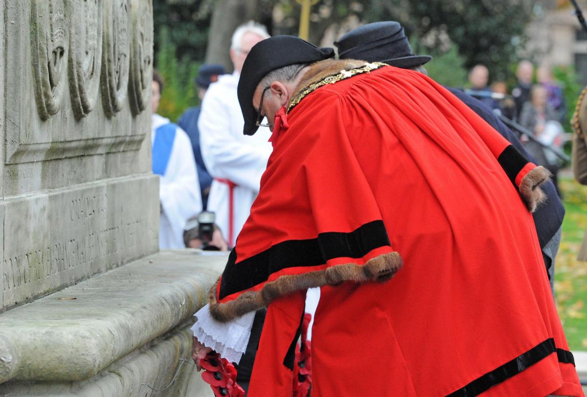 Remembrance Sunday at Hamilton Square in Birkenhead, Wirral 2015. Pictures: Paul Heaps