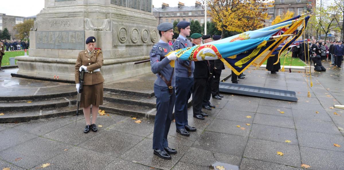 Remembrance Sunday at Hamilton Square in Birkenhead, Wirral 2015. Pictures: Paul Heaps