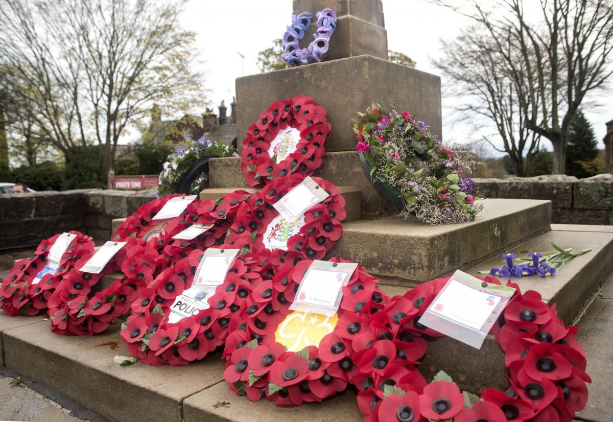 Thornton Hough remembrance Sunday 2015. Pictures: Geoff Davies