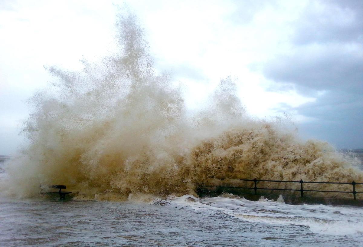Weekend storms hit the Wirral coastline