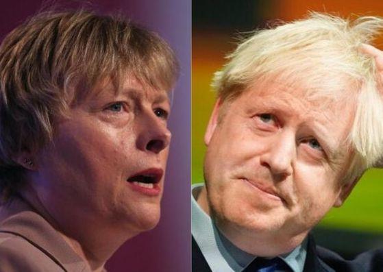 (Left to right) Wallasey MP Angela Eagle is calling for Boris Johnson's resignation
