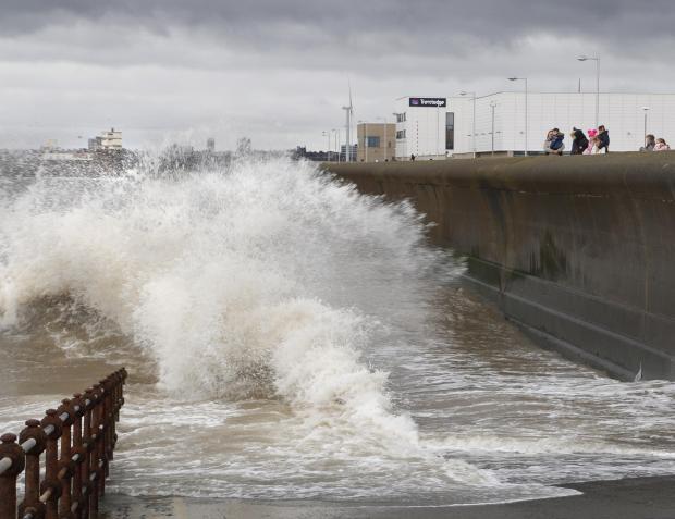 Large waves are expected to hit New Brighton today. Photo: Peter Lovatt