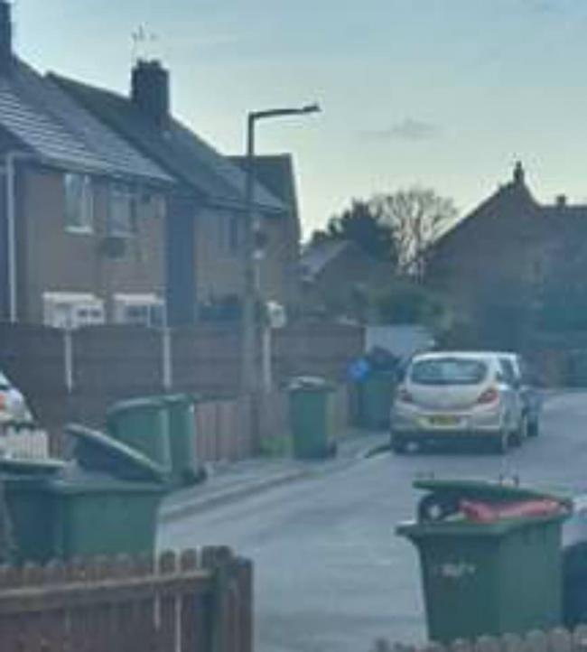 Wastdale Drive in Moreton, where bins are beginning to overflow