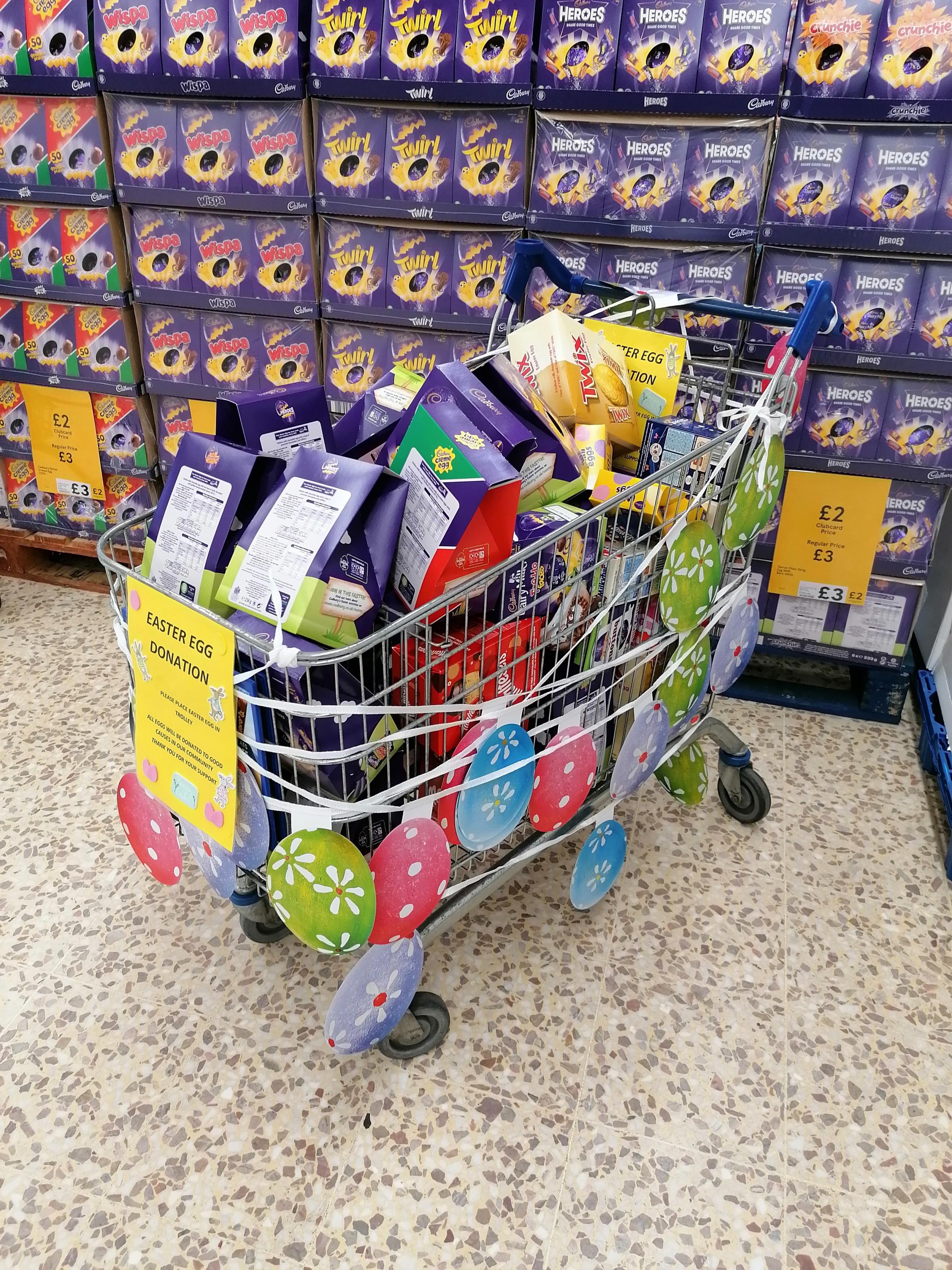 Easter eggs ready to be distributed to those in need across Wirral