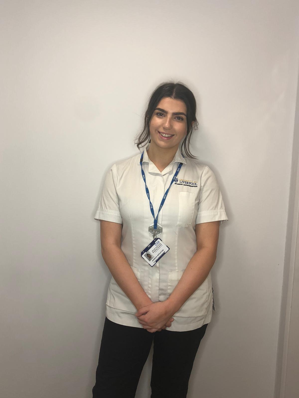 Student Jess on placement as part of her studies