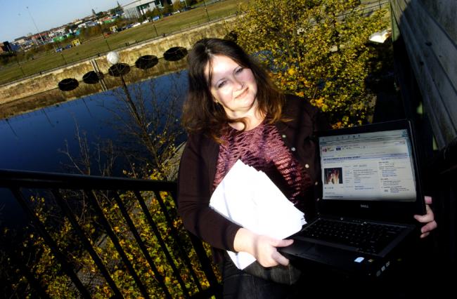 THE WRITE STUFF: Director Fiona Maher with her film script