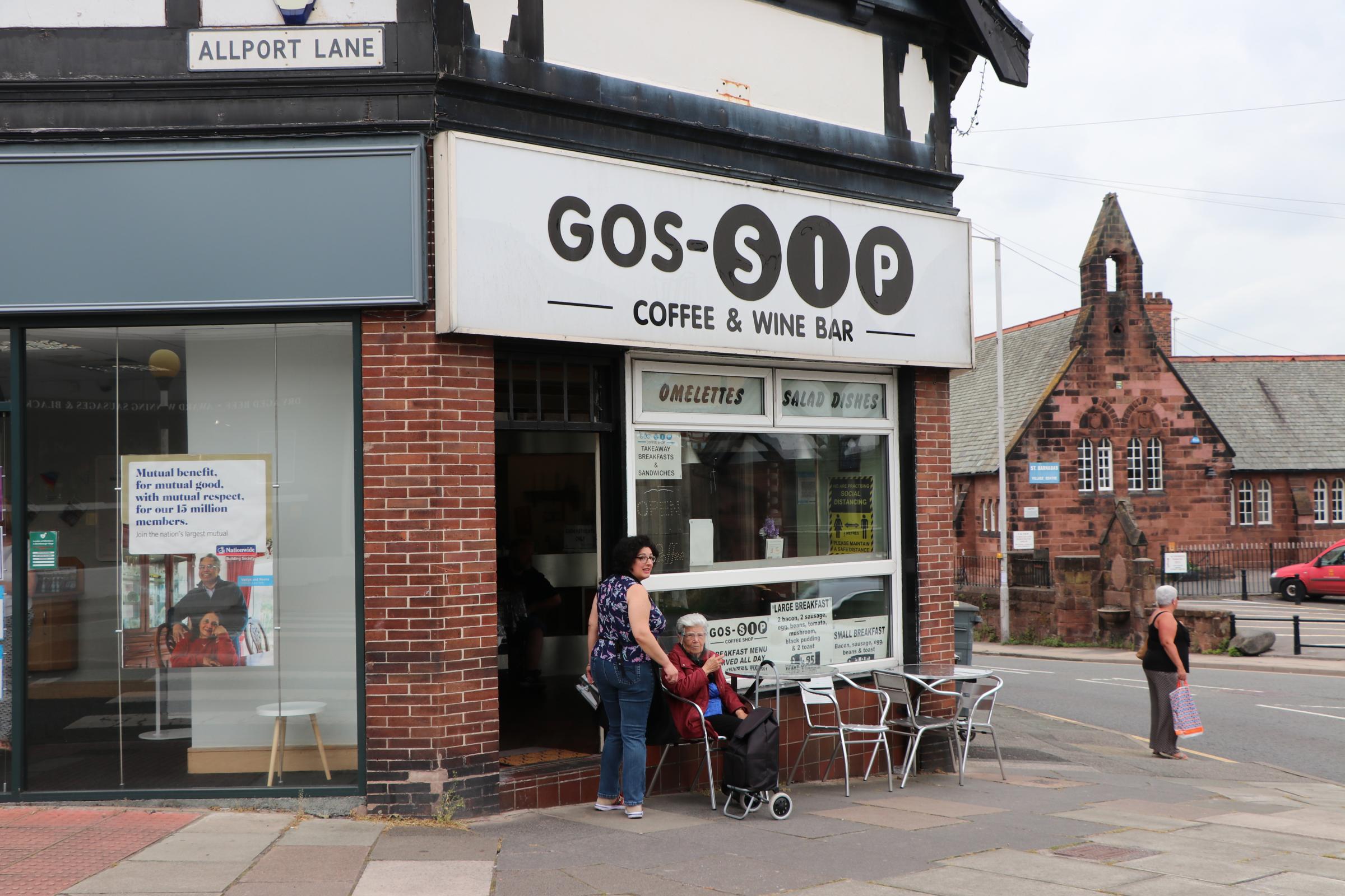 Gossip coffee shop in Bromborough village