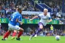 David Perkins in action for Tranmere Rovers against Portsmouth at Prenton Park on Saturday. Picture: Tony Coombes