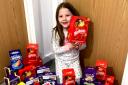 Tilly Lawrenson, aged five from Runcorn is doing a charity Easter egg collection for the respiratory unit at Alder Hey hospital. Picture courtesy of Jordan Lawrenson