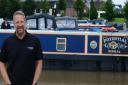 Lee Martin near the Potential narrowboat, which is used by JourneyMen Wirral thanks to YMCA Wirral. Picture: Harry Leahey