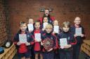 CHAMPIONS: The winning Prenton Prep team together with their certificates.