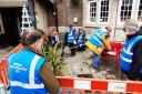 The team from Wirral Archaeology CIC at work on investigation into what lies beneath The Railway pub in Meols (Image: Craig Manning / Newsquest)