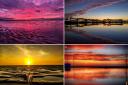 Colourful skies across Wirral during golden hour
