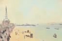 'All day we went to New Brighton' painting