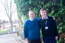 Sean Sherry with his son Daniel, both employees at the Countess of Chester Hospital Trust.