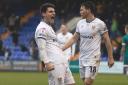Robe Apter celebrates as his goal for Tranmere sees them beat Sutton 1-0