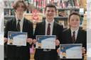 Aaron, Oliver and Jack from Birkenhead School took on a team from Wirral Grammar School for Boys in the 'Youth Speaks' contest